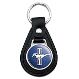 GRAPHICS & MORE Black Leather Ford Mustang Logo