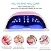 UV Gel Light Nail Lamp, Vanshi Upgraded 72W UV LED Nail Dryer Curing Lamp with 4 Timer Setting & Auto Sensor, Professional Gel Nail Lamp for Fast Drying Fingernails and Toenails