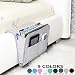 Bedside Caddy, Original Design | Large Size 9.4" x 13.4" inch (Gray) Laptop Holder | 100% HANDMADE | Dorm College Room, Bunk Bed, Hospital Bed, Kids | Night Hanging Storage Organizer | Remote Holder primary