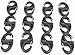 LeBeila 8 Shape Carabiner 12 Small Tactical Carabiners Clips Mini SF Spring Backpack Clasps Wiregate EDC Keychain Snap On Clip Hook Buckle for Camping Climbing Hiking Survival Gear (Black, 12PCS)