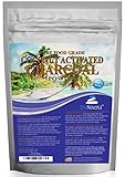 Ultra-Premium Coconut Activated Charcoal Powder. Whitens Teeth, Rejuvenates Skin. Ideal for Detox or Accidental poisoning. USA-Owned Producers, Tested Pure and Safe. Food Grade. FREE scoop!