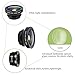 pehael 3-in-1 Clip On 180 Degree Fish Eye Lens Plus 0.67X Wide Angle Plus 10X Macro Lens, Universal HD Camera Lens Kit for iPhone 6S/6S Plus/6/Se/5/5S/Samsung/Blackberry