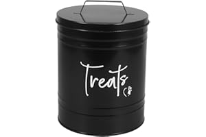 Alasum Pet Food Storage Bin Metal Dog Treat Container Airtight Snack Storage for Kitchen Home Use
