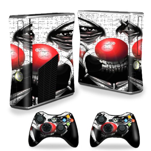 MightySkins Skin Compatible with X-Box 360 Xbox 360 S Console - Evil Clown | Pr…