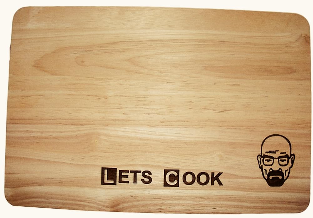 Walt Breaking Bad Wooden Chopping Cutting Cheese Board (Premium Hardwood 35x24x1.5 cm)