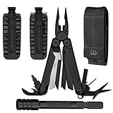 Leatherman Wave Black Oxide Finish Multi Tool with Nylon MOLLE Sheath 830246, & 42 piece Bit Kit +Leatherman Bit Driver Extension