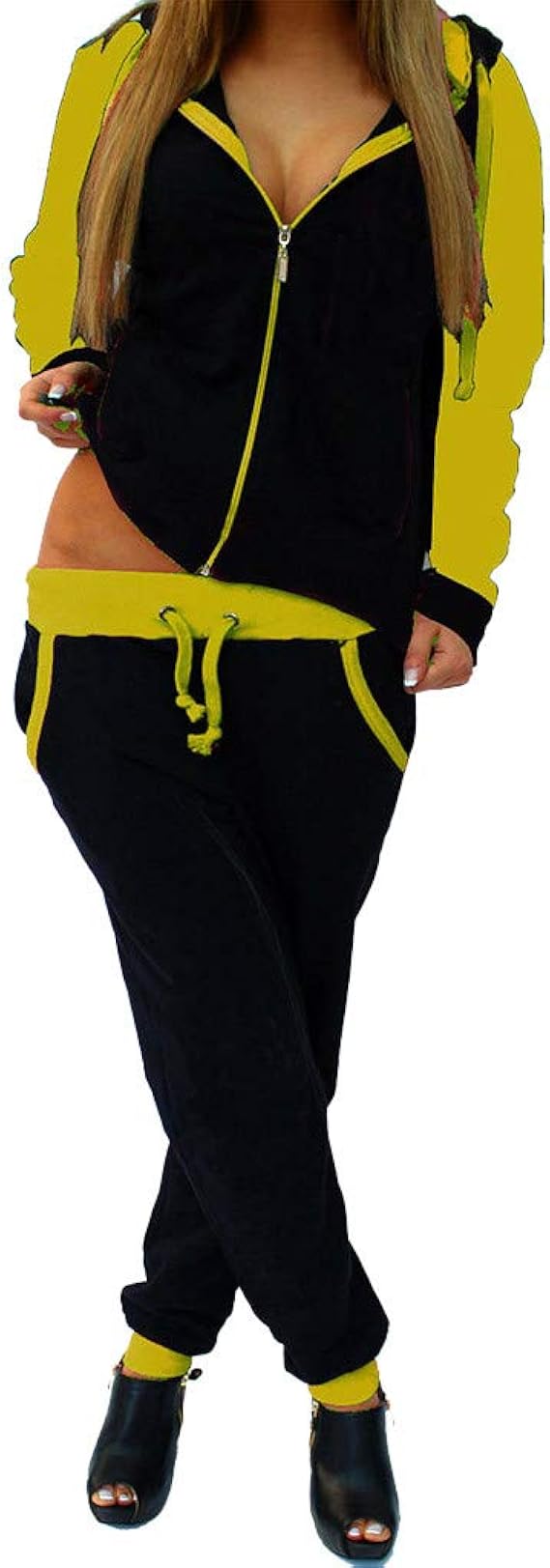 Amazon おしゃれ ジャージ 上下セット 3本ライン オールシーズン ゆったり かわいい ルーム着 フード付き レディース 暖かい 防寒対策 大きいサイズ 大人っぽい ゆったり トレーナー スウェット レディース 通販