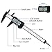 Electronic Digital Caliper, Benewell Vernier Calipers with Inch/MM Conversion,LCD Screen Auto Off Featured Measuring Tool,0-6 Inch/150 mm Carbon Fiber Gauge Micrometer