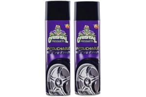 Cristal Products Untouchable Tire Shine Spray – Long-Lasting Wet Tire Finish for Deep Gloss & Protection – Waterproof Tire Shine, Easy Application, Premium Tire Cleaner Shine 8oz (2PK)