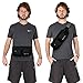 WATERFLY Fanny Pack Waist Bag: Travel Hip Pouch Bum Bag Plus Size Crossbody Fannie Pack Adjustable Belt Waistpack Phanny Fannypack for Man Woman Hiking Walking Jogging