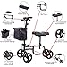 Sandinrayli Knee Scooter Walker Steerable Scooter Crutches Alternative for Disabled Knee Injured Foot