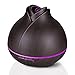 OSORD Aromatherapy Essential Oil Diffuser, 400ml Wood Grain Ultrasonic Cool Mist Aroma Humidifier Diffusers for Essential Oils, Birthday Gifts Dark Brown