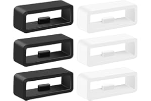 MELIYA Band Keepers for Garmin Venu 3 Venu 2/Vivoactive 4/Forerunner 965 955 945 935 265 255/Instinct/Instinct 2/Fenix 7 6 5 Watch Bands, Silicone Replacement Watch Band Loop/Holder/Retainer/Fastener Rings