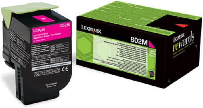 Lexmark 80C20M0 802M Magenta Return Program Toner - yields up to 1000 standard pages - (Consumables > Ink and Toner Cartridges)