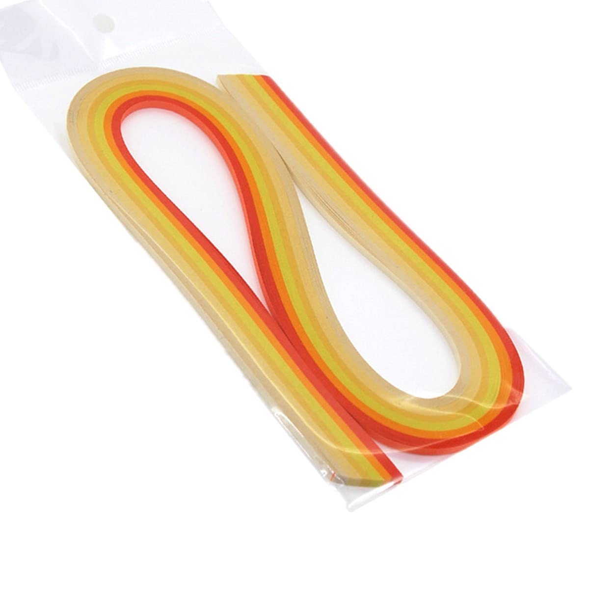 ODETOJOY Quilling Paper Gradient Quilling Strips 5MM Crafts Paper Filigrana Color Ramps Chromatic Crescendo 120pcs Length 21inch (Yellow)
