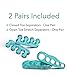Set of 4 Best Gel Toe Seperators - Straightener, Bunion Corrector for Women and Men. Open + Closed Toe Stretcher Spacer Foot Care Set. Brace for Pain, Crooked Toes, Pedicure, Plantar Fasciitis