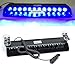 Wecade® 12w 12 Leds Car Truck Emergency Strobe Flash Light Windshield Warning Light (Blue)
