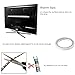WenTop Led Strip Lights Waterproof USB Powered 5V 5050 RGB Black Strip Light 6.56ft(2M) 60leds Flexible Tape Light with RF Remote Controller for TV Back Lighting, PC Case, Desk, Trucks,Under Cabinet