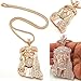 Mens Hip Hop Iced Out Rose Gold Finish Jesus Pendant W/ 36
