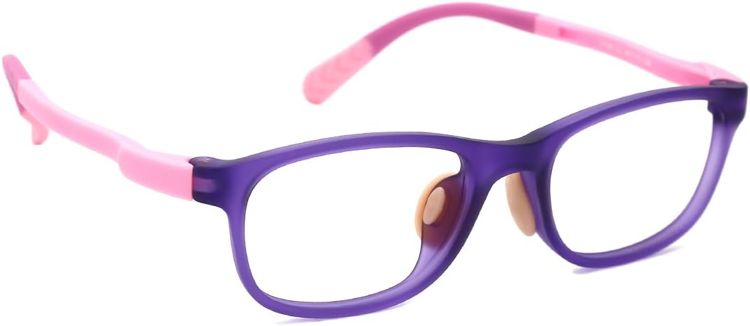 Kids Non-Prescription Eyeglasses Frame Optical Glasses Student Glasses Clear Lens for Boys Girls