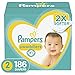 Diapers Size 2, 186 Count - Pampers Swaddlers Disposable Baby Diapers, One Month Supply primary
