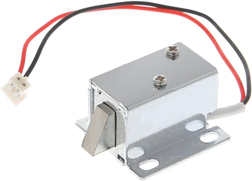 Lyqdxd 12V Electronic Solenoid Lock Security Lock Assembly for Security System Safes Door Cabinet