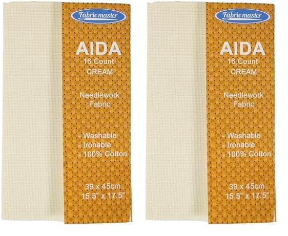 Mouldmaster Aida 16 Count Cream 39x45cm (Pack of 2)