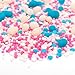 Flavored Candy Sprinkles | MERMAID LAGOON 8oz | Made From Candy! | Gluten Free. Nut Free. Dairy Free. | Vanilla. Blue Raspberry. Strawberry.