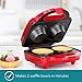 Holstein Housewares HF-09036R Waffle Bowl Maker - Red/Stainless Steel