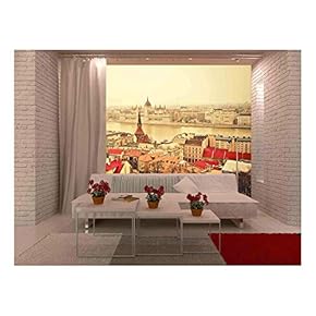 Winderton Village - Removable Wall Mural | Self-Adhesive Large Wallpaper - 66x96 inches