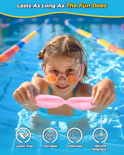 KOKODI 16PCS Reusable Water Balloons for Kids Ages 3-14, Self Sealing Magnetic Water Bombs for Pool & Beach, Quickly Fill Refillable Silicone Water Balls Fight Toys for Summer Outdoor Games