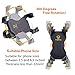 visnfa New Bike Phone Mount Anti Shake and Stable 360° Rotation Bike Accessories for Any Smartphone GPS Other Devices Between 3.5 and 6.5 inches (Black)thumb 3