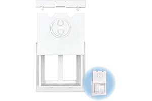 DHT VENTURES HomeStar Safety Wall Switch Cover | Double Rocker Style | Childproof Light Switch Guard
