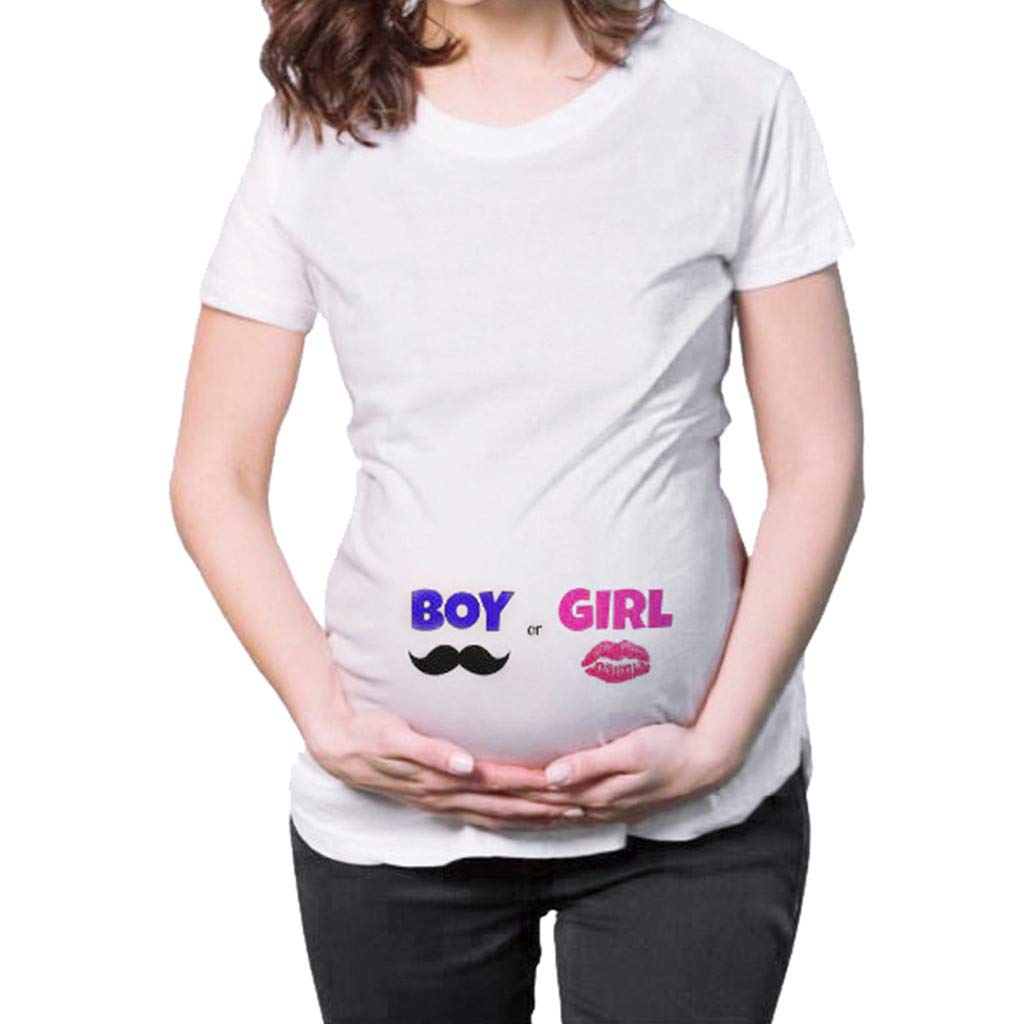 トップ シャツブラウス 半袖 レディース Franterd マタニティシャツ Small ブルー B07mr5c7dn シャツ ブラウス ホワイト 快適 薄手 夏用 授乳用 妊娠中 春夏新作モデル Www Aiq Aiq Com Mx