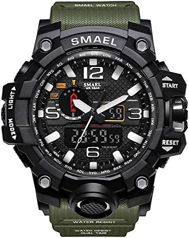 Watches for Man Military Watches Men's 50M Waterproof Watches for Men Rubber LED Wrist Watch Shock Resistant Casual Wrist Quartz Watches