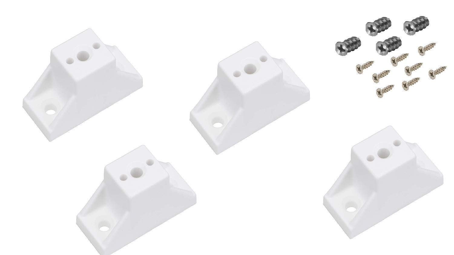 1 5 8 Handyct Drawer Slide Spacers Set Of 4 With Screws White