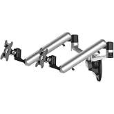Cotytech Dual Monitor Wall Mount w/Independent Full Motion &amp; Quick Release