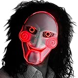 Neon Nightlife Men's Light Up Angry Clown Mask