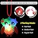 Coluans Halloween Treats 15Pcs Halloween LED Necklaces Halloween Toys Glow in The Dark Toys Halloween Party Favors for Kid LED Light up Toys Non Candy Gift Treats Bag Fillers NEW VERSION