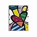 Britto for Miquelrius Cardboard Notebook, Heart (6 x 8, 4-Subject, College Ruled) 120 SHEETS