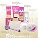Belo Essentials Face & Body Complete Whitening 7pc Set Smoothening Soap, SPF Day Cream, Lotion, Face Wash, Toner, Roll-On Deodorant, and Cleansing Brush -Great for Oily and Acne-Prone Skin