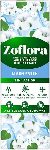 Zoflora Linen Fresh All Purpose Disinfectant 250 ml – Kills 99.9% Bacteria