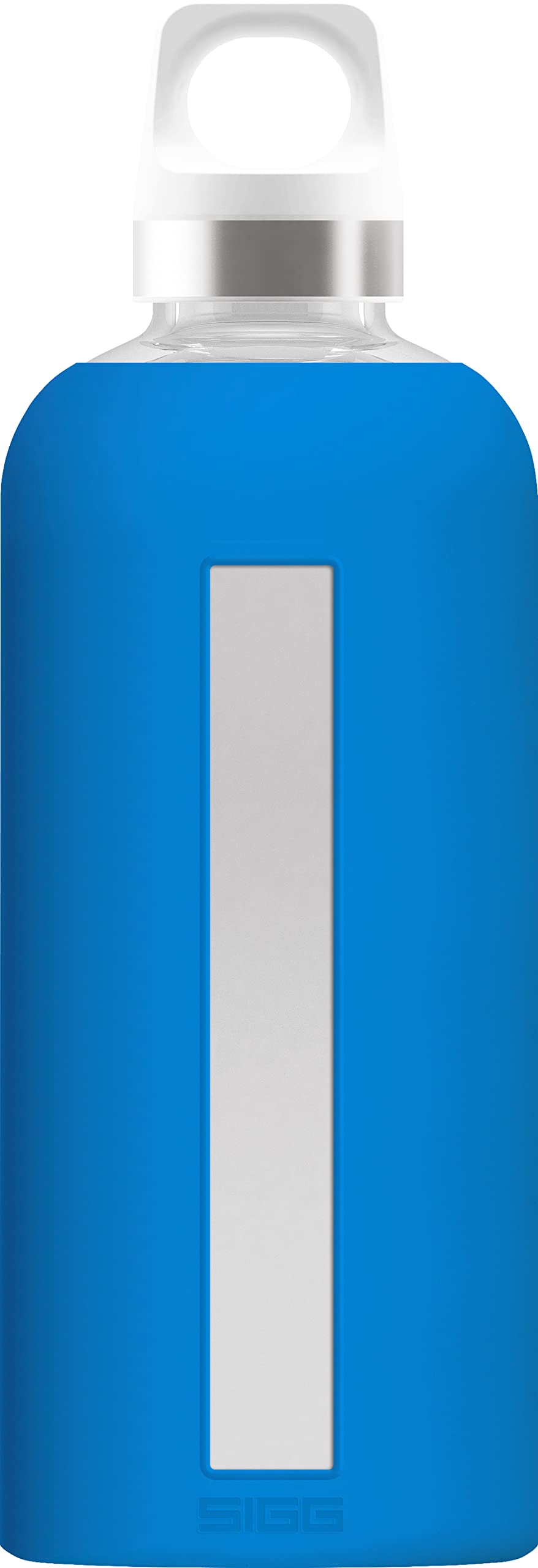 Sigg Star Water Bottle (0.5 L / 0.85 L), Pollutant-Free and Leak-Proof Glass Bottle, Heat-Resistant Glass Water Bottle with Silicone Case