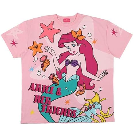 Amazon Co Jp アリエル Tシャツ ピンク リトルマーメイド ディズニー Amazon Co Jp アリエル Tシャツ ピンク リトルマーメイド ディズニー