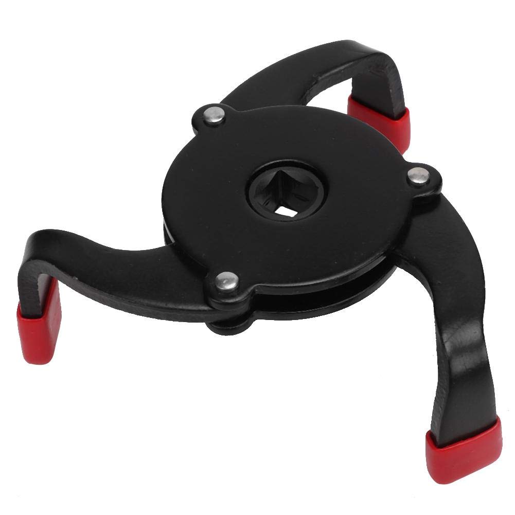Suuonee Oil Filter Wrench,53-108mm Oil Filter Wrench 3 Jaws Adjustable Removal Spanner Universal Car Repair Tool