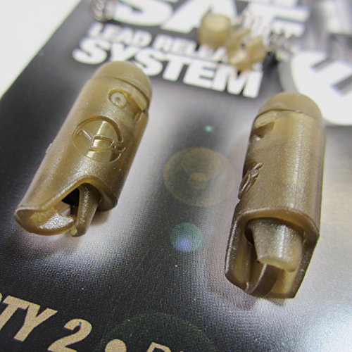 FTD-4-2-packs-of-2-KORDA-HELI-SAFE-Dropper-Lead-Release-System-available-in-BROWN-GREEN-for-Carp-Fishing-Rigs-Comes-with-10-FTD-Hooks-to-Nylon