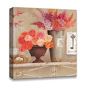 Abstract Antique Style Design Painting Artwork for Home Framed