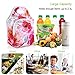TANGDIAABBCC Lunch Bag for Women 3HEH3 Fashion Insulated Neoprene Reusable Soft Portable Lunch Tote Outside Pocket for Work Outdoor Travel Shopping Flowers