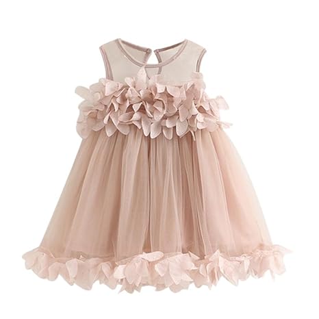 Btruely Mädchen Kleid Baby Ballettröckchen Ärmellos Prinzessin Kleid Baby Spitzenkleid Mädchen Niedlich Festlich Kleider Mädc