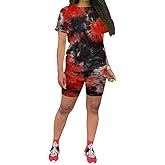 KINIKO Women's 2 Piece Casual Fashion Sports Solid Color Suit short Sleeve top and Pants Set Sweatshirt